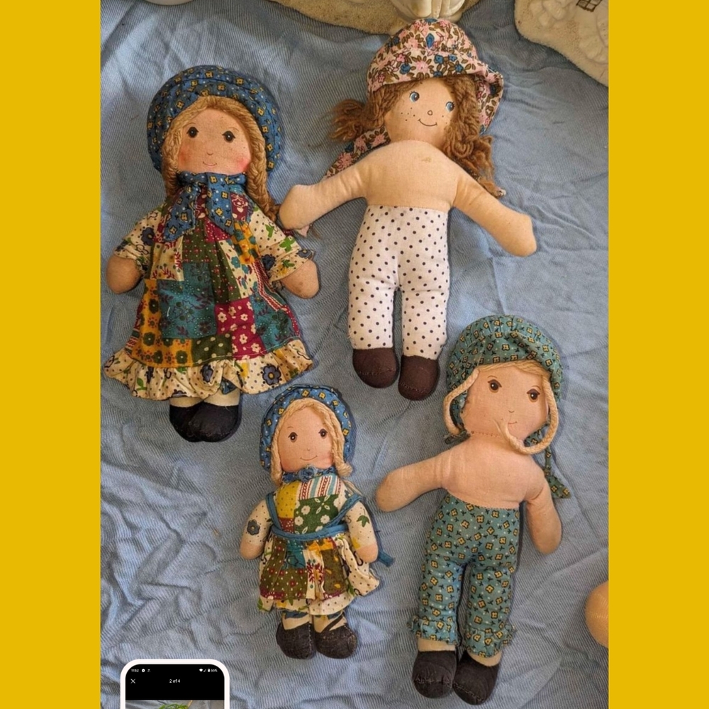 Vintage rag doll bundle